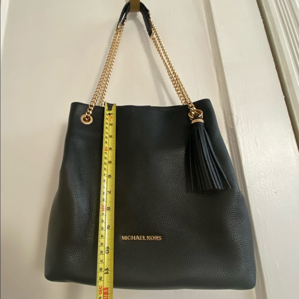 Michael Kors Drop Chain Strap Leather Shoulder Bag - Picture 9 of 16